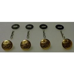 Nevada state seal Gold Uniform small Buttons with Pins Washers